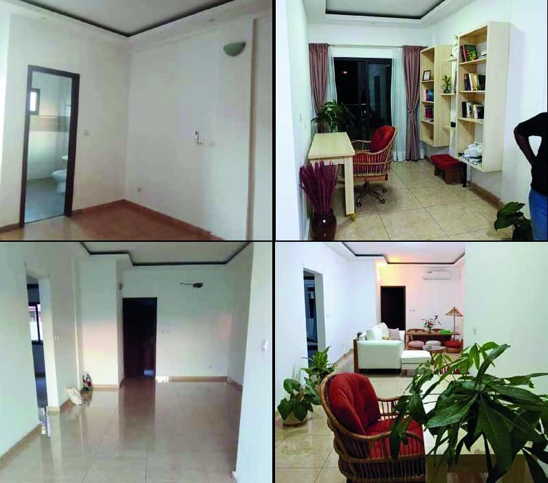 Transformation d'appartement — espaces avant et après